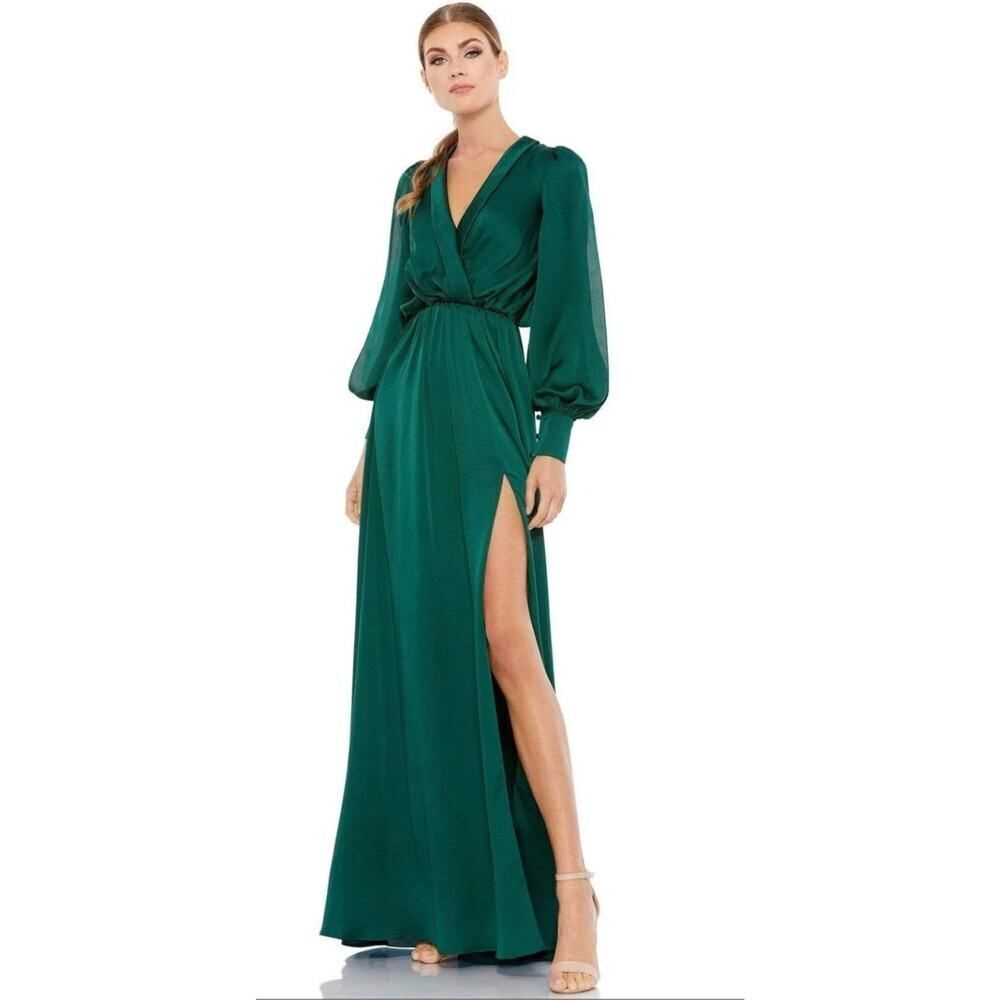 Mac Duggal Faux Wrap Gown - Size 4 - NWT